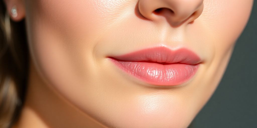 Healthy, glowing skin, natural light.