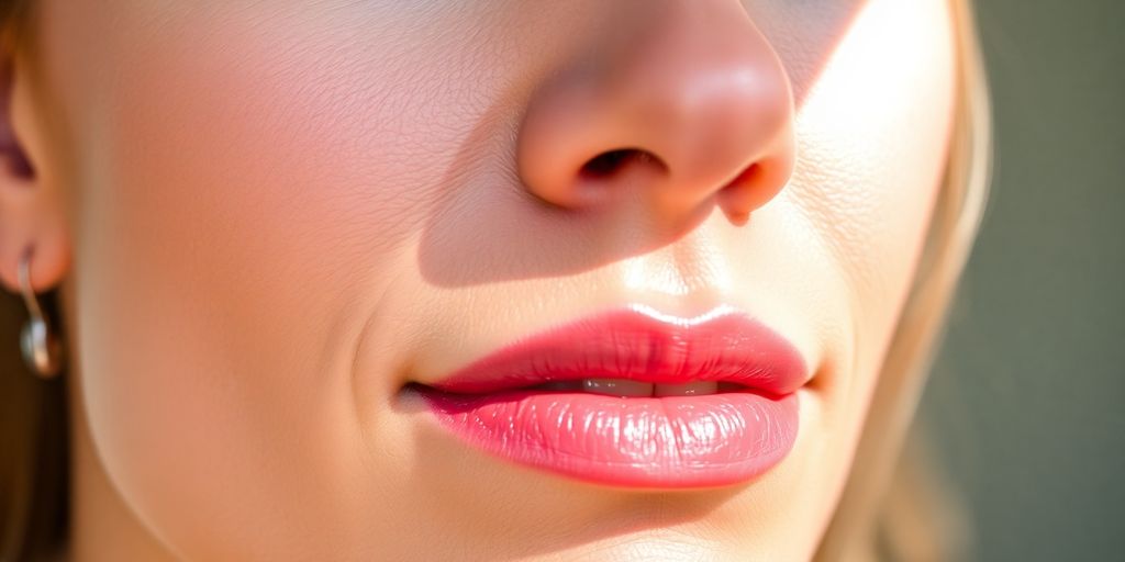 Smooth skin, bright complexion, radiant face.
