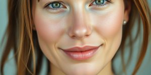 Woman with glowing, even-toned skin.