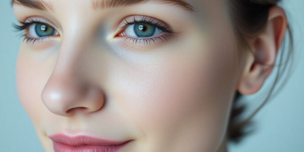 Woman with smooth, even skin tone.